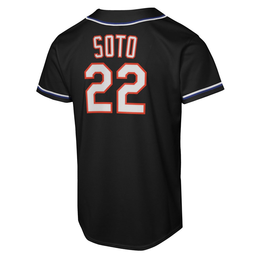 Juan Soto New York Mets Nike Youth Fashion Replica Player Jersey - Black