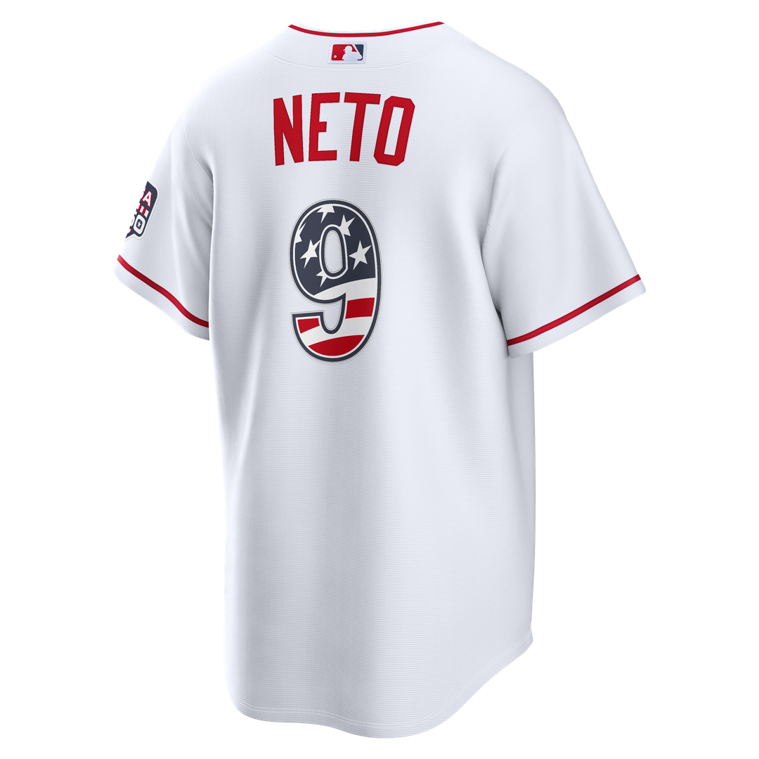 Zach Neto Los Angeles Angels Nike USA 250 Fourth of July Stadium Jersey - White