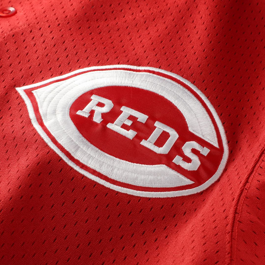 Deion Sanders Cincinnati Reds Mitchell & Ness Big & Tall Cooperstown Mesh Batting Practice Jersey - Red