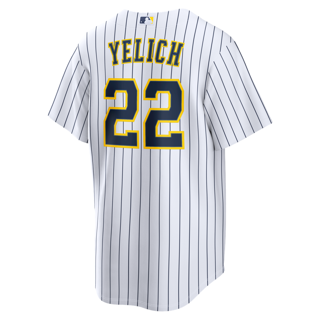 Christian Yelich Milwaukee Brewers Nike Alternate Replica Jersey - White