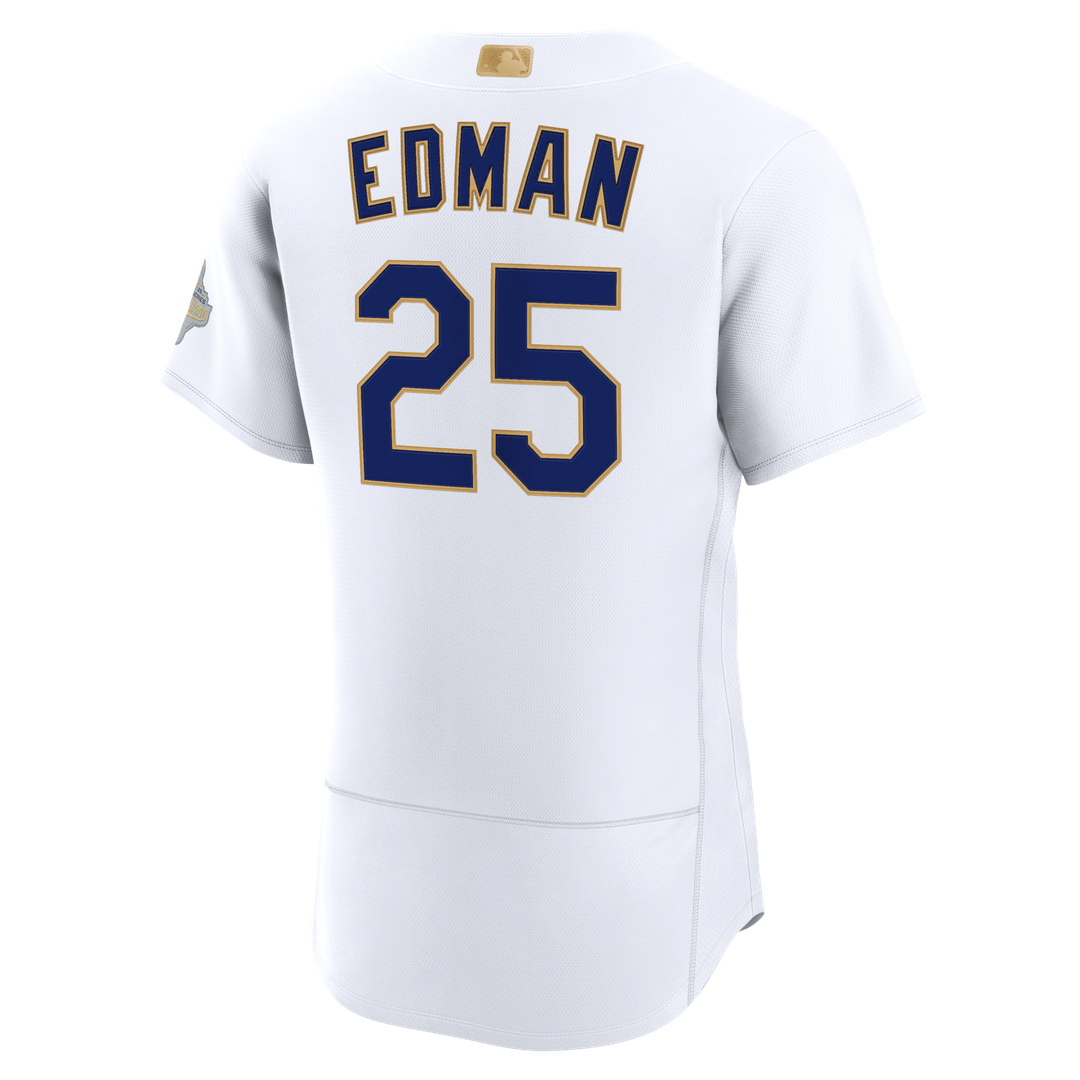 Tommy Edman Los Angeles Dodgers Nike 2026 Gold Collection Authentic Jersey - White