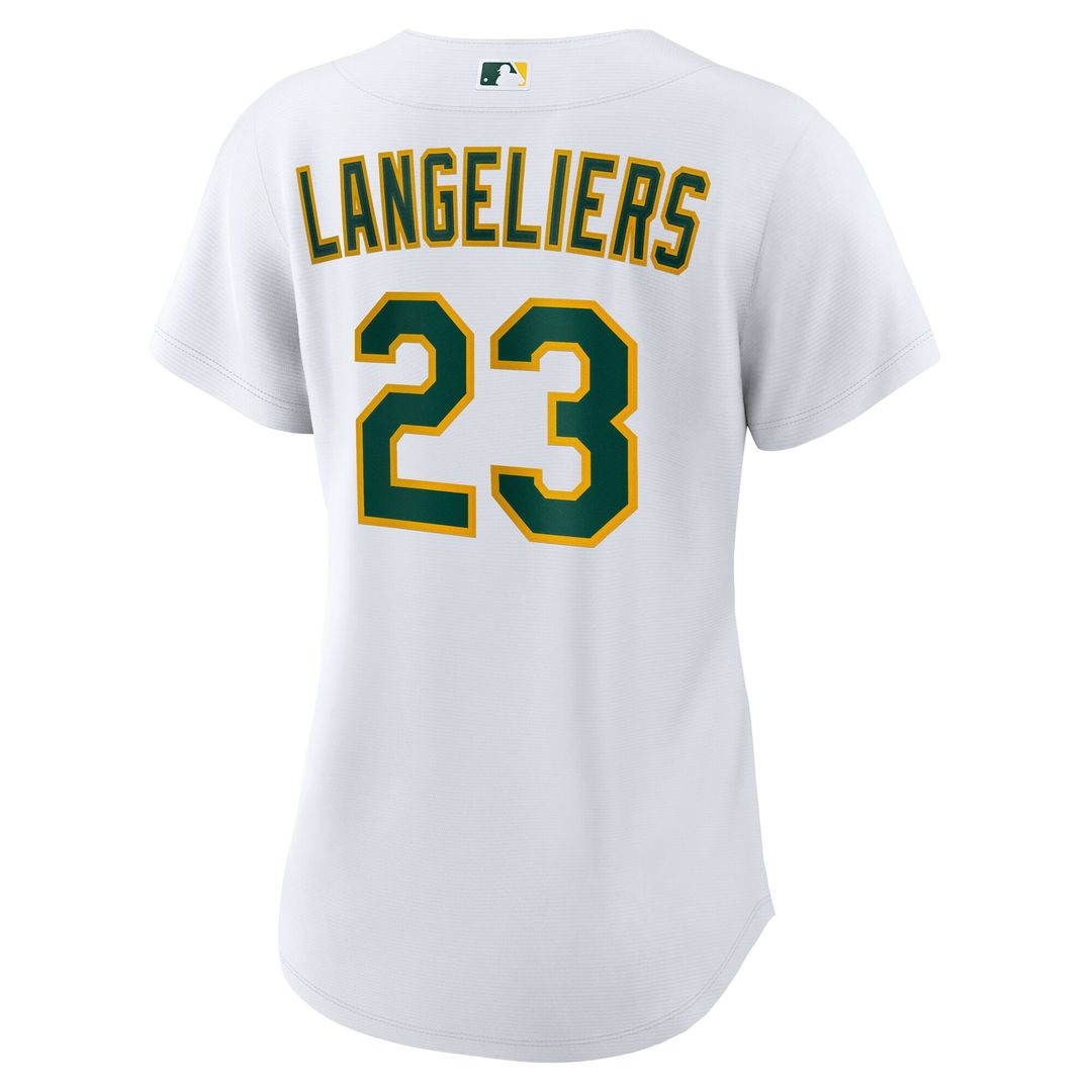 Shea Langeliers Athletics Nike Women's Home Replica Jersey - White