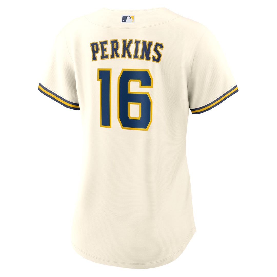Blake Perkins Milwaukee Brewers Nike Women's Home Replica Jersey - Cream