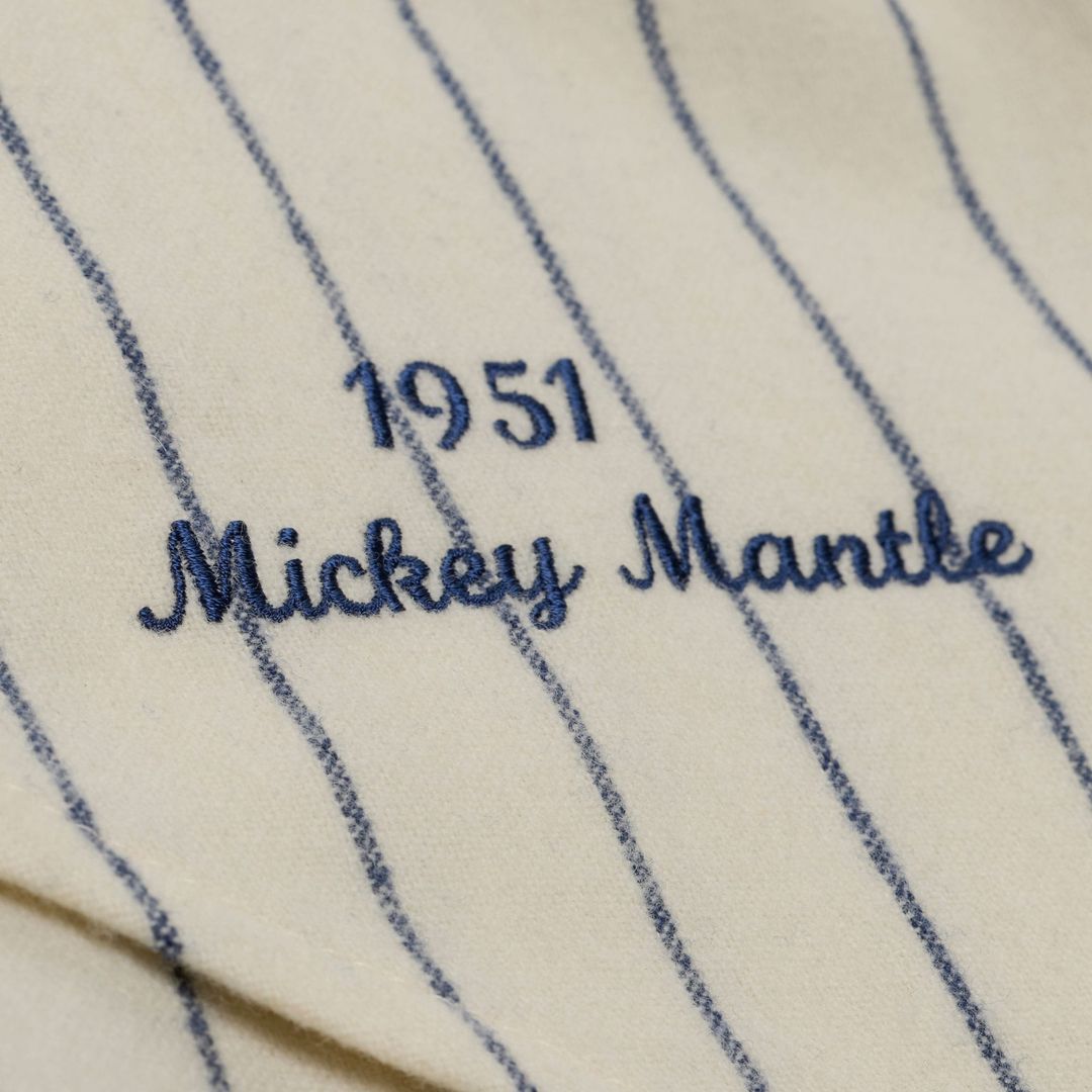 Mickey Mantle New York Yankees Mitchell & Ness 1951 Cooperstown Collection Authentic Jersey - Cream