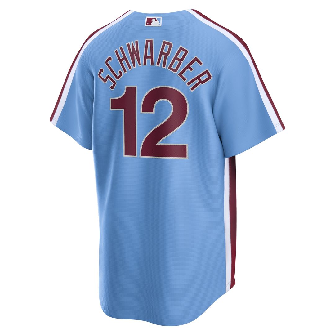 Kyle Schwarber Philadelphia Phillies Nike Alternate, 1st Replica Jersey - Light Blue