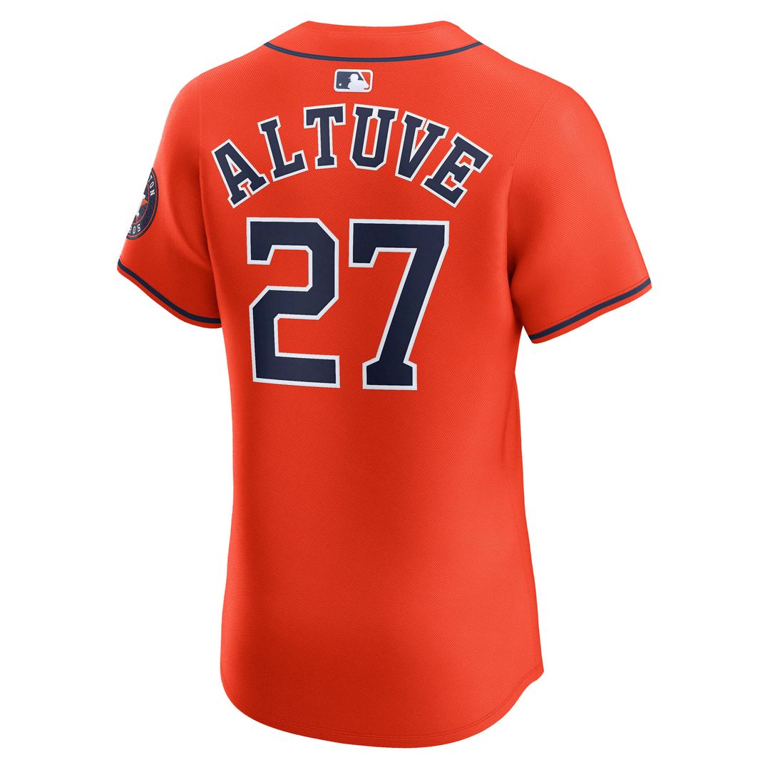 Jose Altuve Houston Astros Nike Alternate Elite Player Jersey - Orange