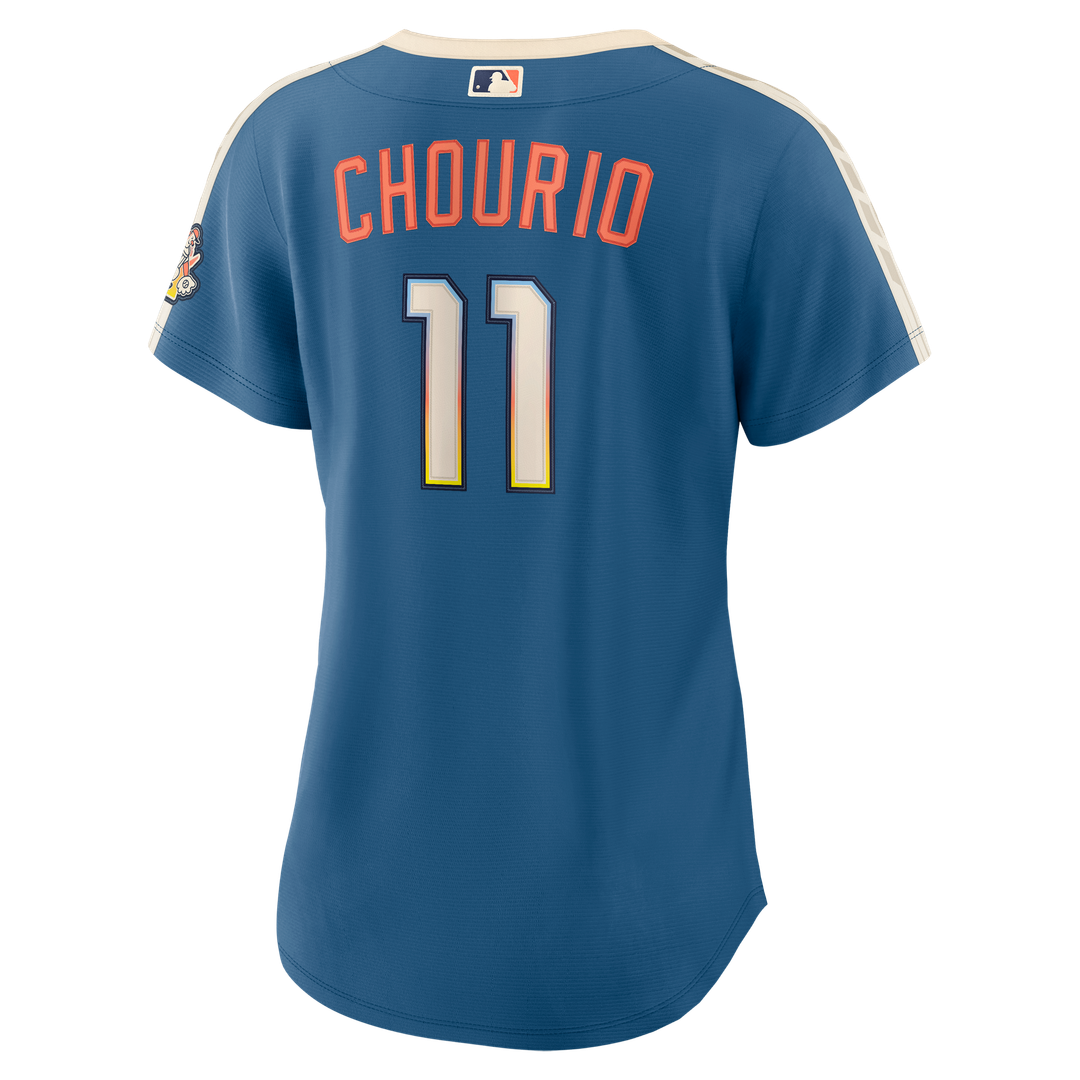 Jackson Chourio Milwaukee Brewers Nike Women's 2026 City Connect Stadium Jersey - Mineral Blue