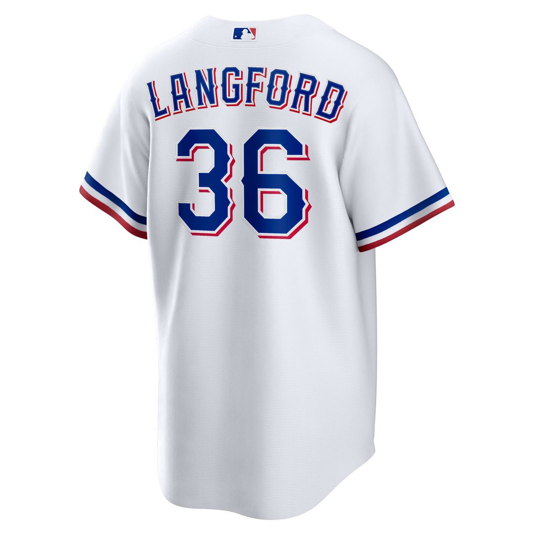 Wyatt Langford Texas Rangers Nike Youth Home Replica Jersey - White