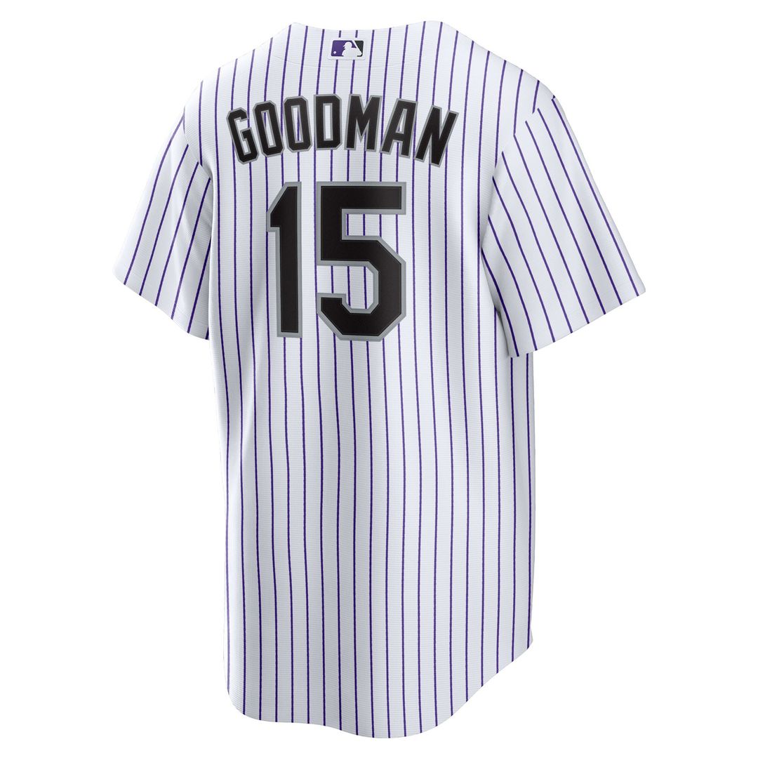 Hunter Goodman Colorado Rockies Nike Youth Home Replica Jersey - White