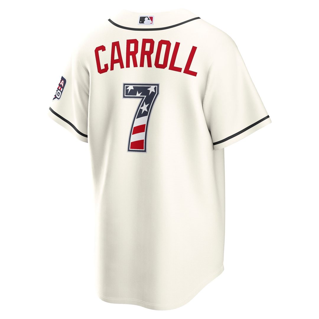 Corbin Carroll Arizona Diamondbacks Nike USA 250 Fourth of July Home Stadium Jersey - Cream