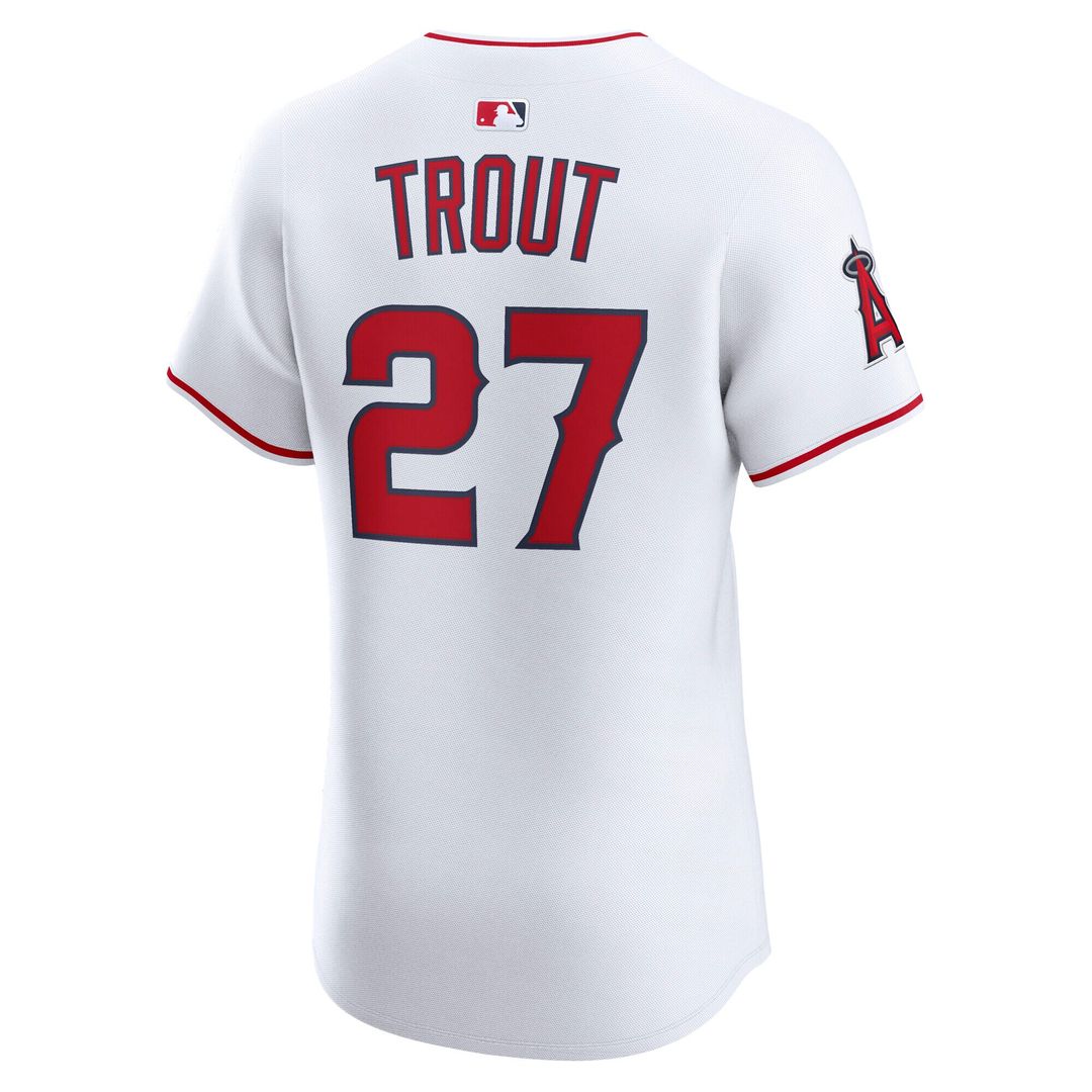 Mike Trout Los Angeles Angels Nike Home ElitePlayer Jersey - White