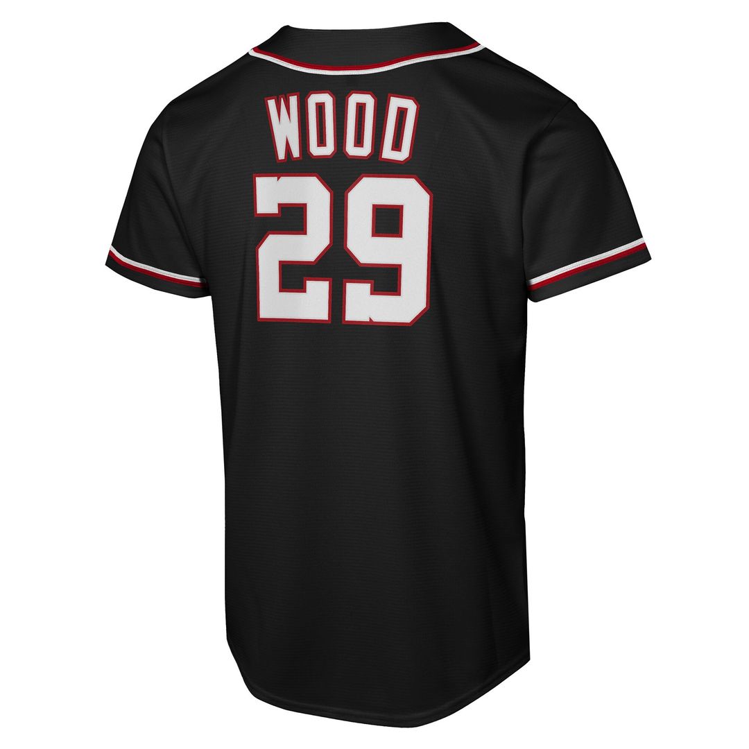 James Wood Washington Nationals Nike Youth Fashion Replica Player Jersey - Black