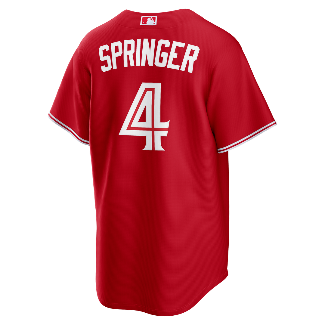 George Springer Toronto Blue Jays Nike Canada Day Replica Jersey - Red