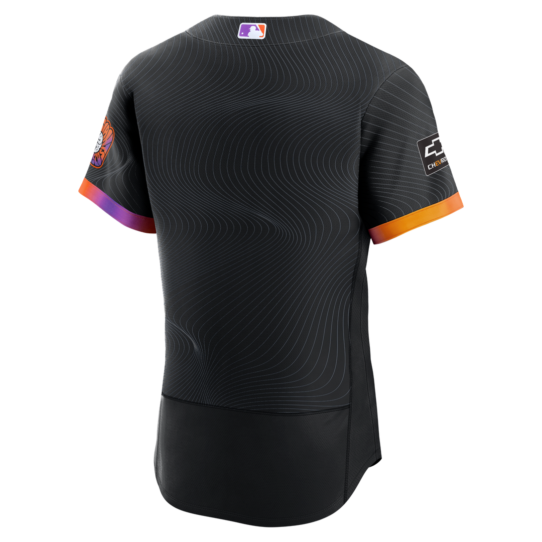 San Francisco Giants Nike City Connect Authentic Sponsor Patch Jersey - Anthracite