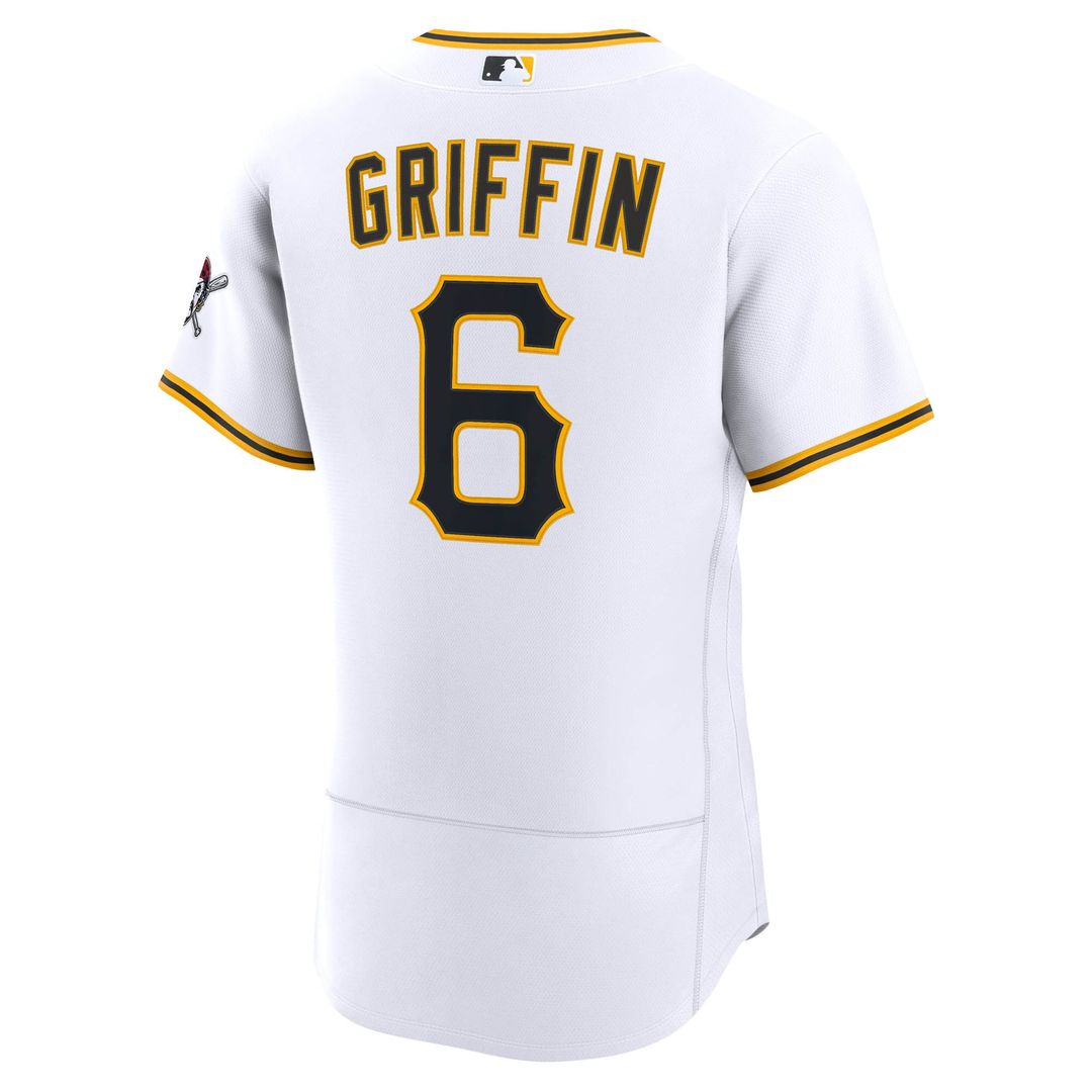 Konnor Griffin Pittsburgh Pirates Nike Home Authentic Jersey - White