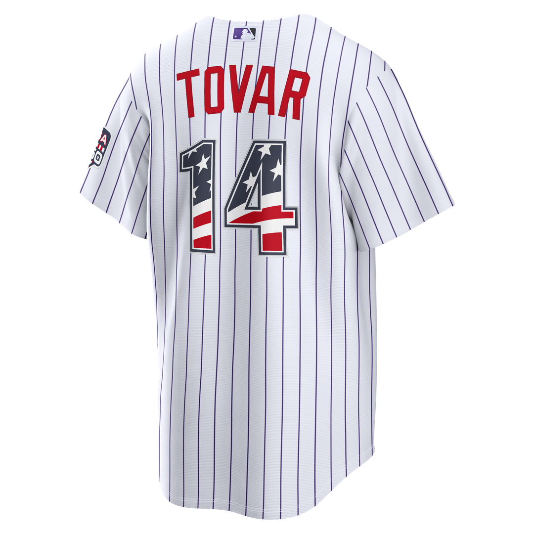 Ezequiel Tovar Colorado Rockies Nike USA 250 Fourth of July Home Stadium Jersey - White
