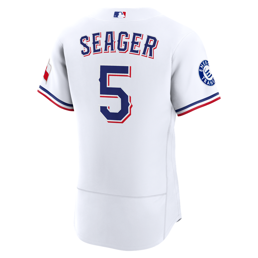 Corey Seager Texas Rangers Nike Home Authentic Sponsor Patch Jersey - White