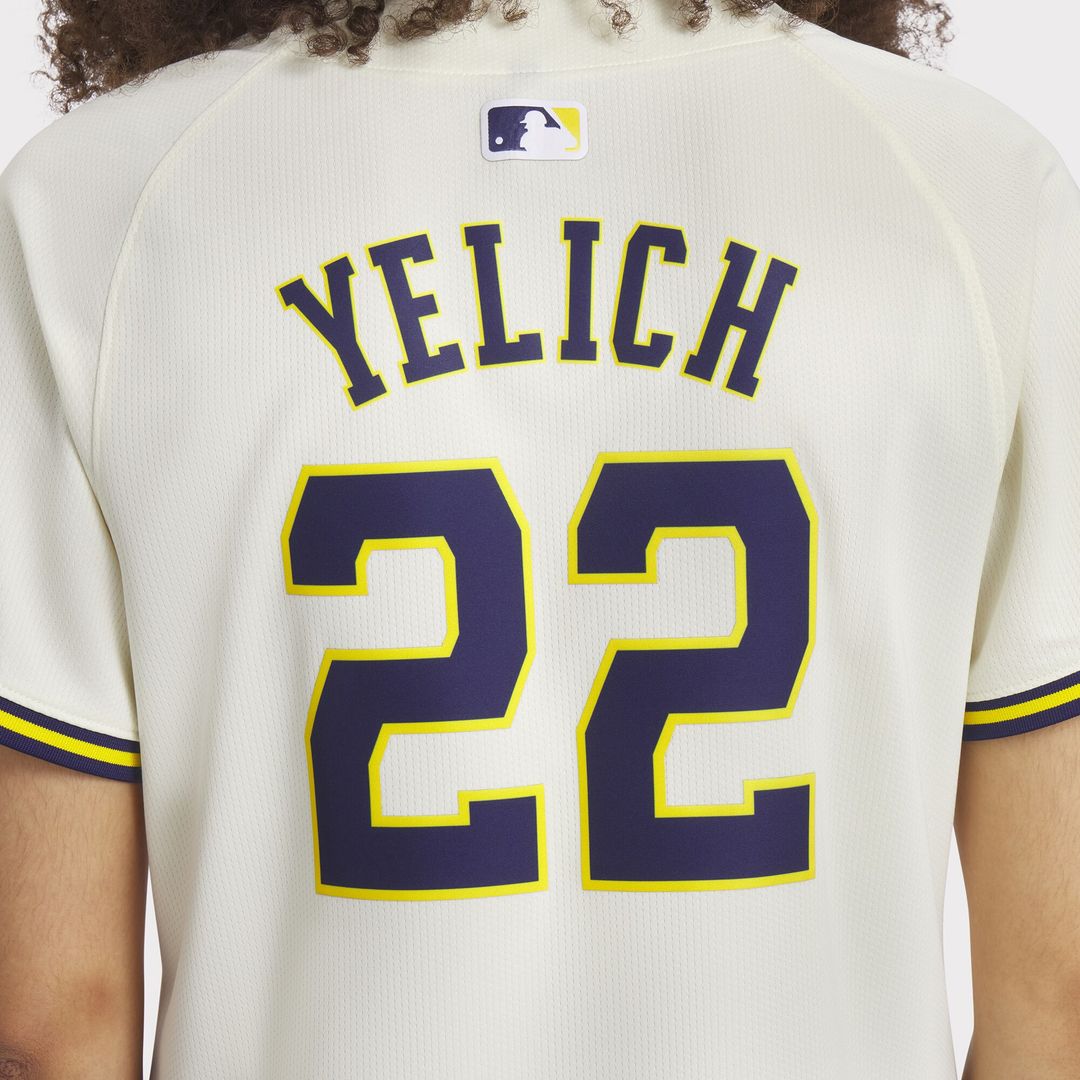 Christian Yelich Milwaukee Brewers Nike Women's Home Limited Player Jersey - Cream