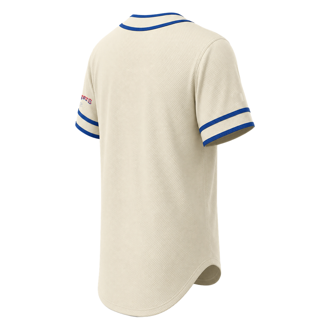 Texas Rangers Stitches Throwback Fashion Jersey - Natural
