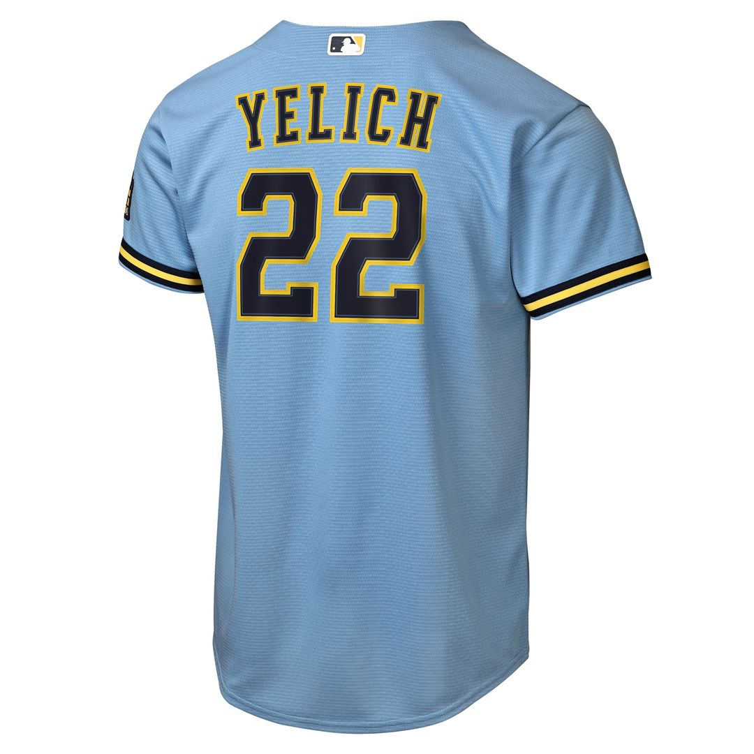 Christian Yelich Milwaukee Brewers Nike Youth Home Stadium Jersey - Cream