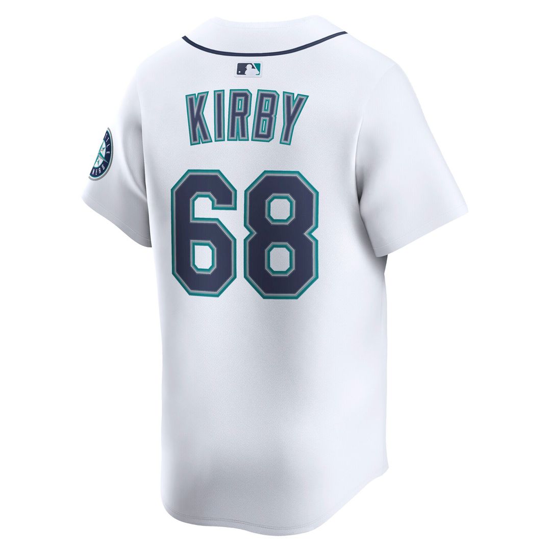 George Kirby Seattle Mariners Nike Home Limited Player Jersey - White