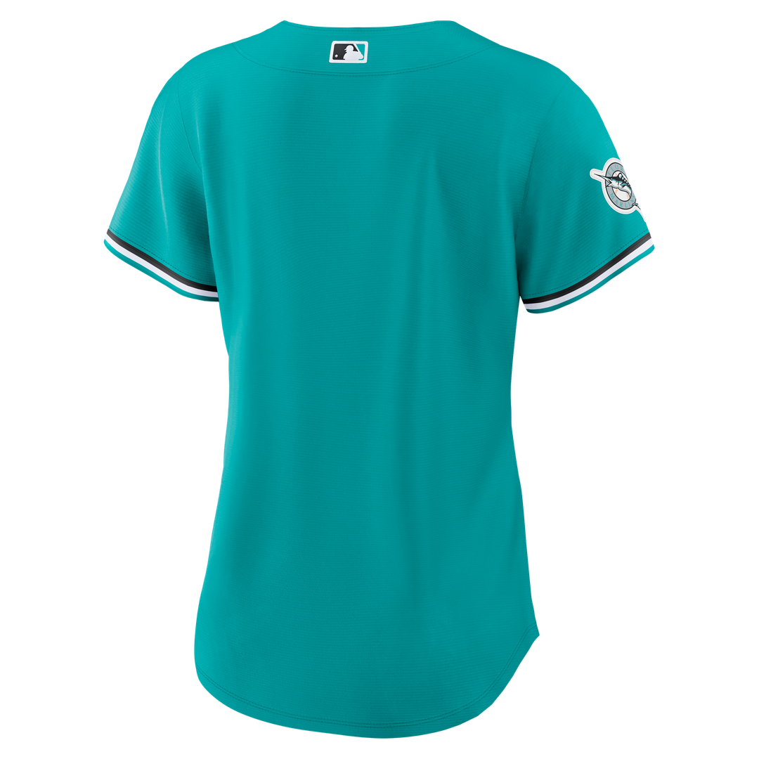 Miami Marlins Nike Women's Alternate Stadium Jersey - Teal