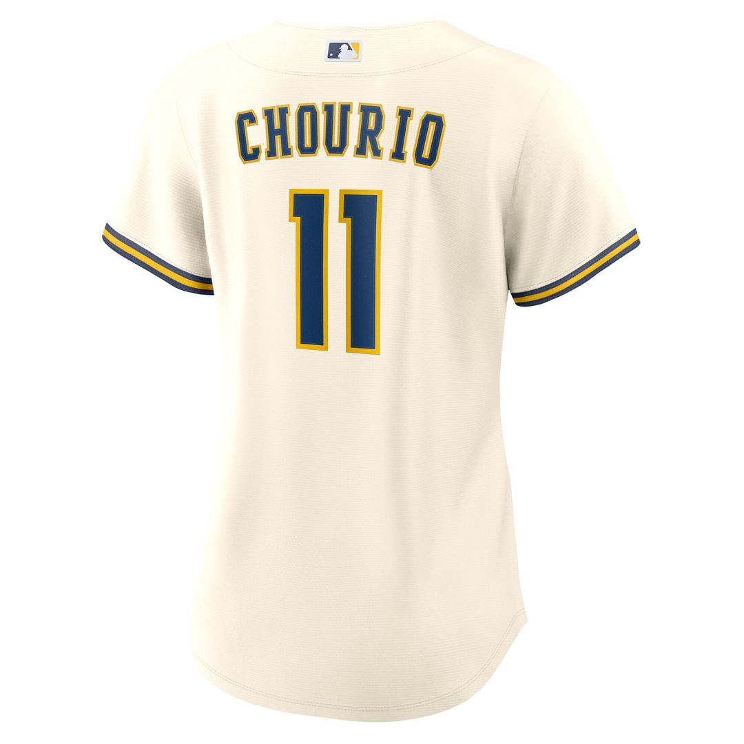 Jackson Chourio Milwaukee Brewers Nike Women's Home Replica Jersey - Cream