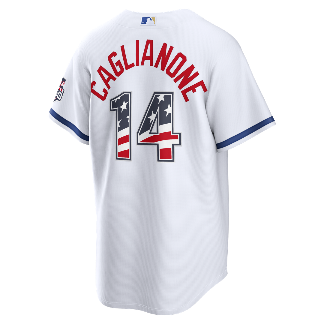 Jac Caglianone Kansas City Royals Nike USA 250 Fourth of July Home Stadium Jersey - White