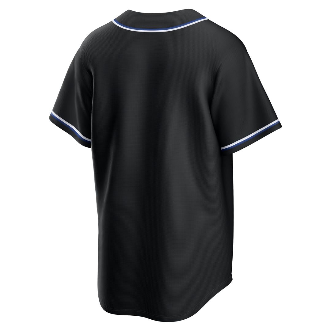 New York Mets Nike Fashion Replica Black Out Jersey