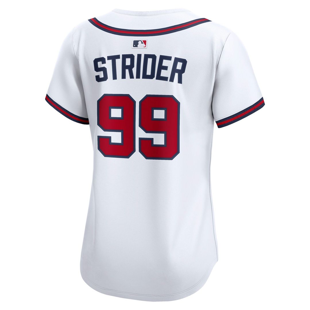 Spencer Strider Atlanta Braves Nike Women's Home Limited Player Jersey - White