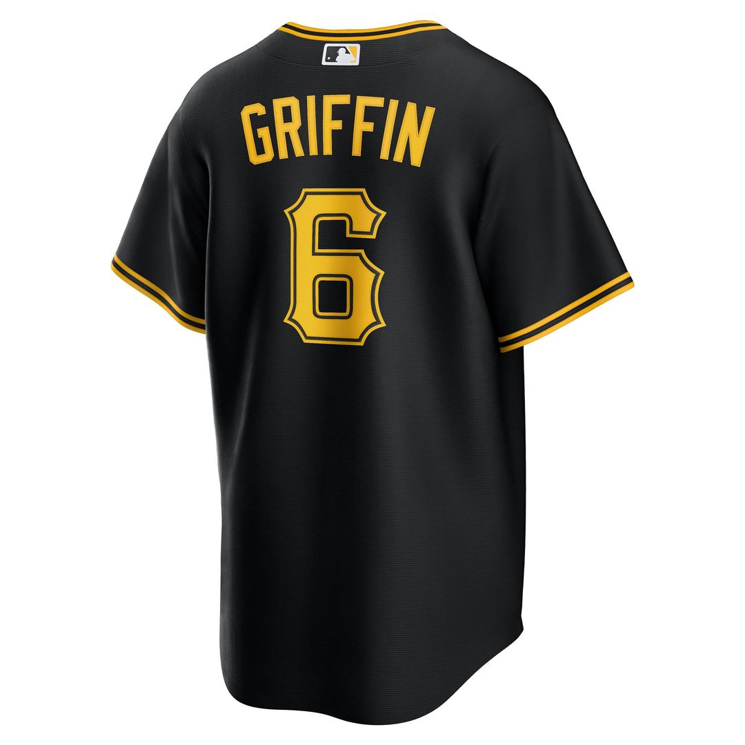 Konnor Griffin Pittsburgh Pirates Nike Alternate Replica Jersey - Black