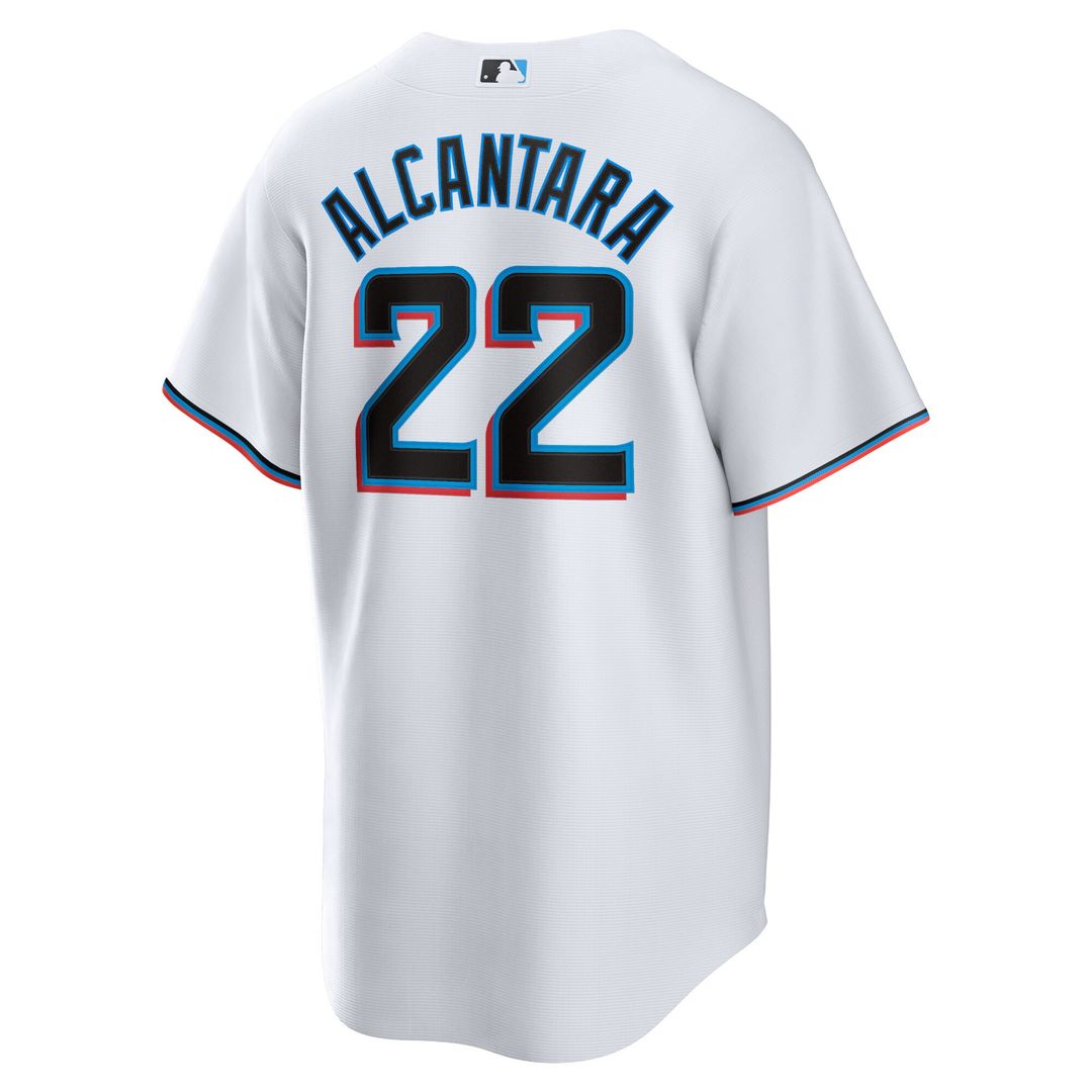 Sandy Alcantara Miami Marlins Nike Youth Home Replica Jersey - White