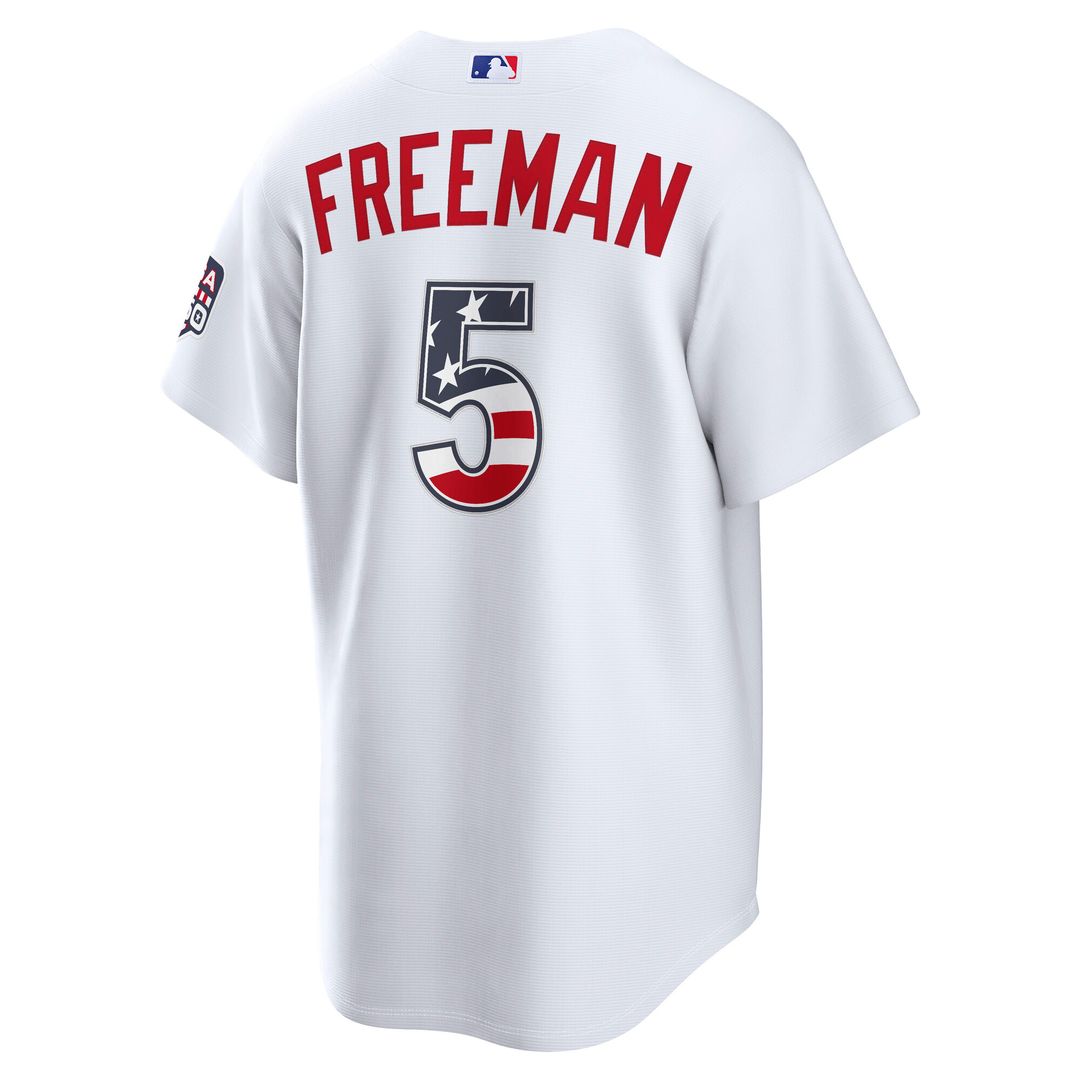 Freddie Freeman Los Angeles Dodgers Nike USA 250 Fourth of July Home Stadium Jersey - White