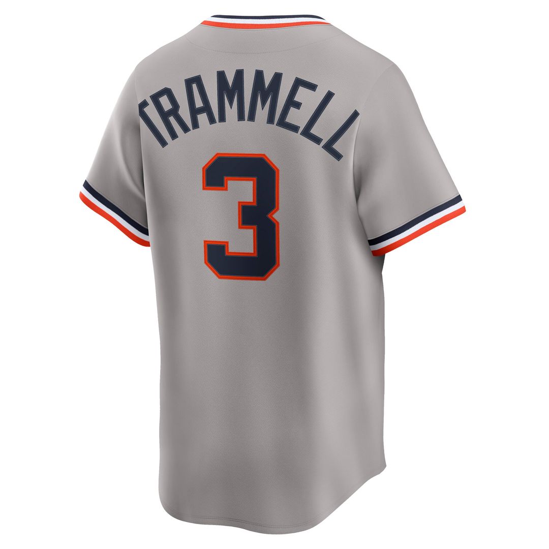 Alan Trammell Detroit Tigers Nike Cooperstown Collection Limited Jersey - Gray