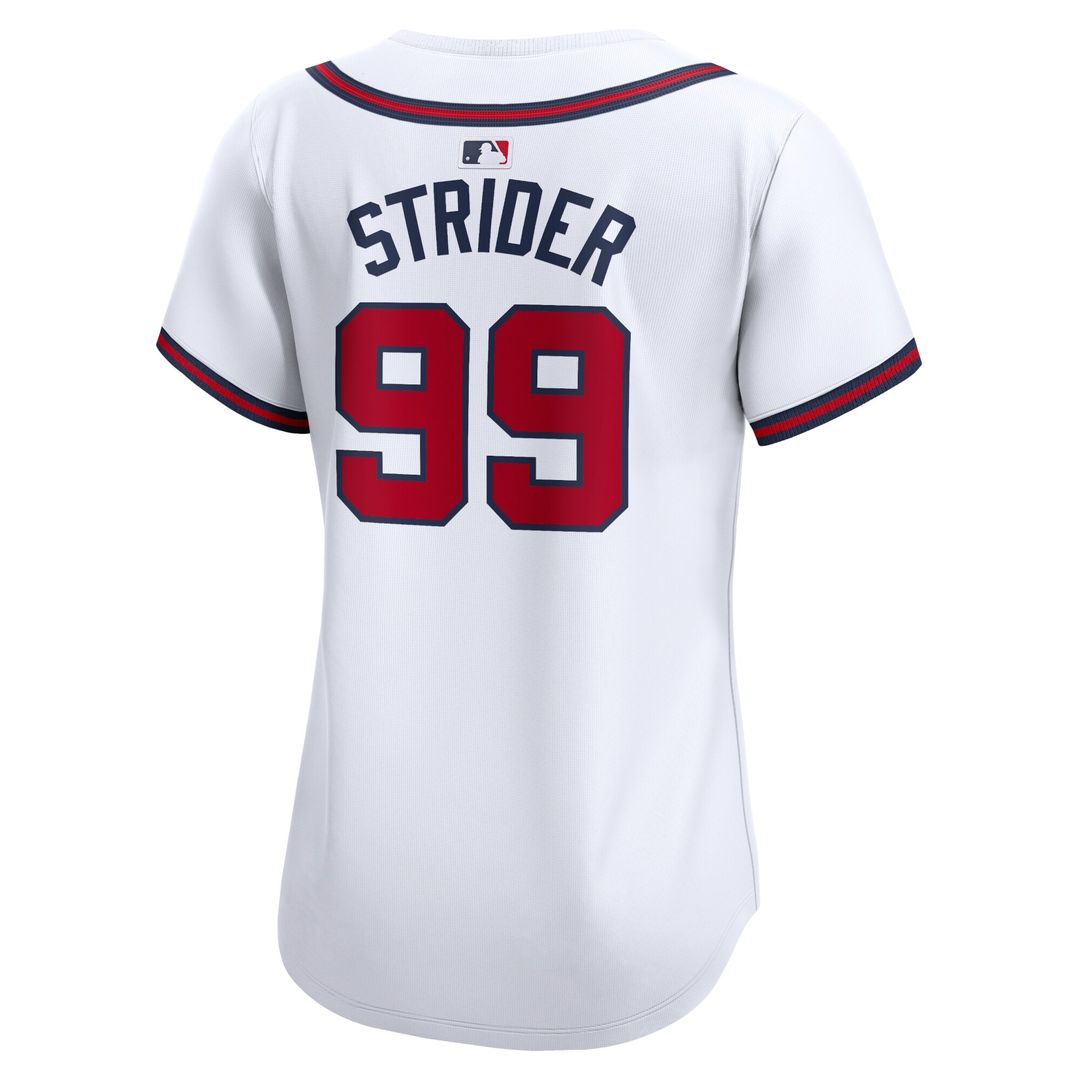 Spencer Strider Atlanta Braves Nike Women's Home Limited Player Jersey - White