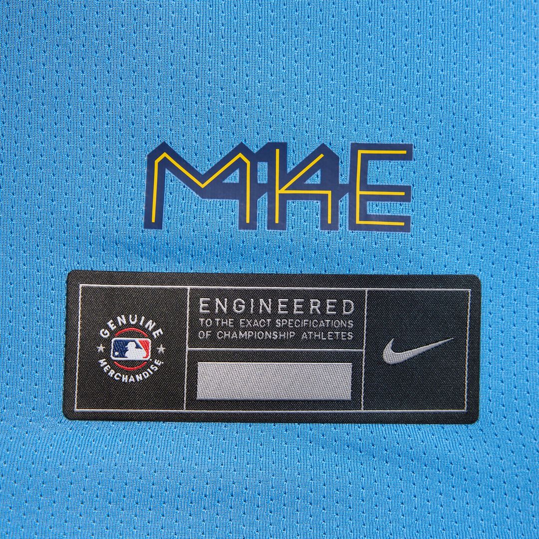Milwaukee Brewers Nike City Connect Limited Jersey - Light Blue