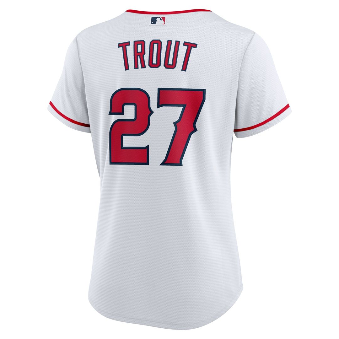 Mike Trout Los Angeles Angels Nike Women's Home Replica Player Jersey - White