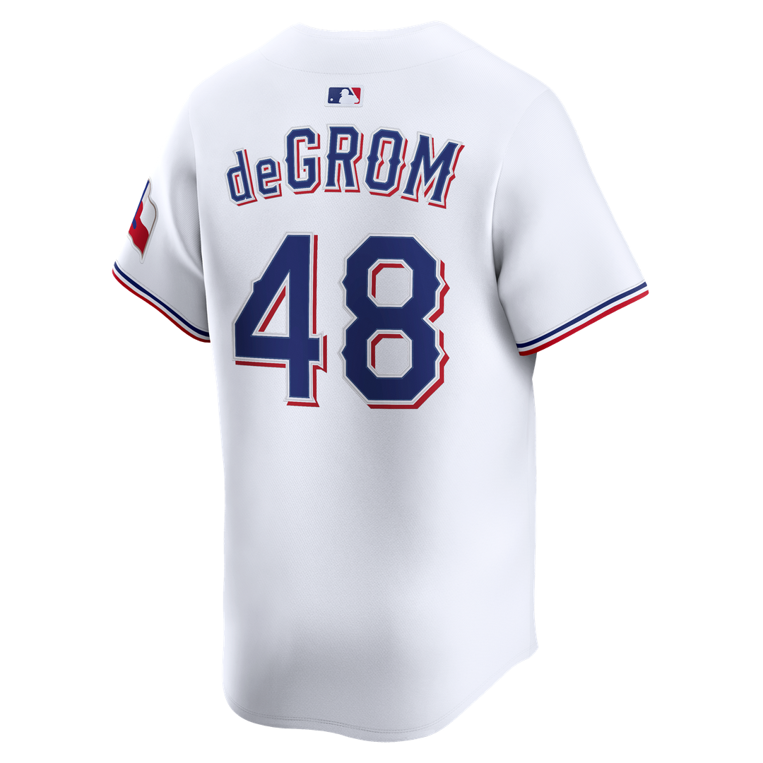 Jacob deGrom Texas Rangers Nike Home Limited Jersey - White