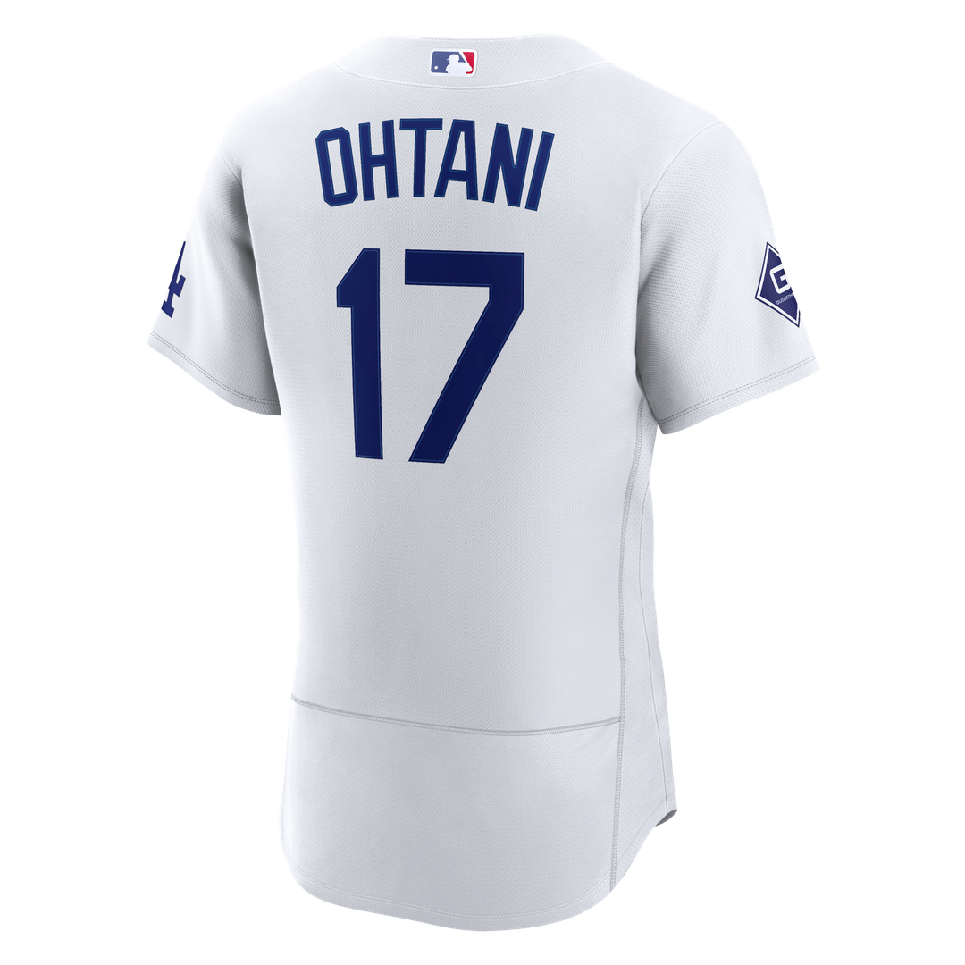 Shohei Ohtani Los Angeles Dodgers Nike Home Authentic Sponsor Patch Jersey - White