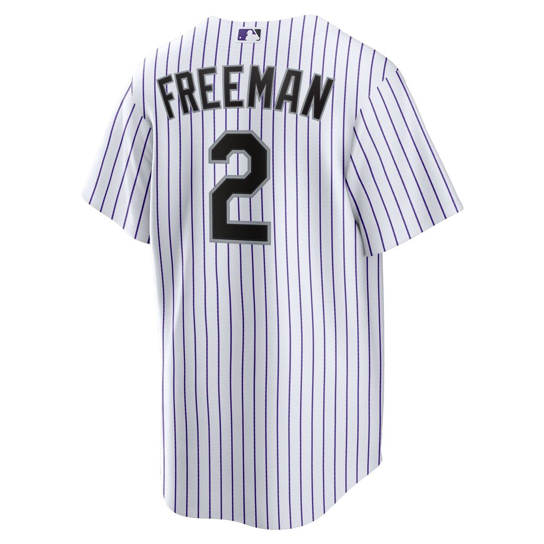 Tyler Freeman Colorado Rockies Nike Youth Home Replica Jersey - White