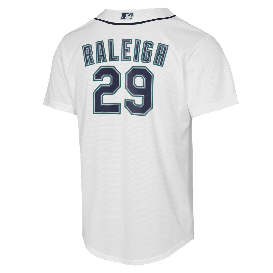 Cal Raleigh Seattle Mariners Nike Youth Home Baseline Jersey - White