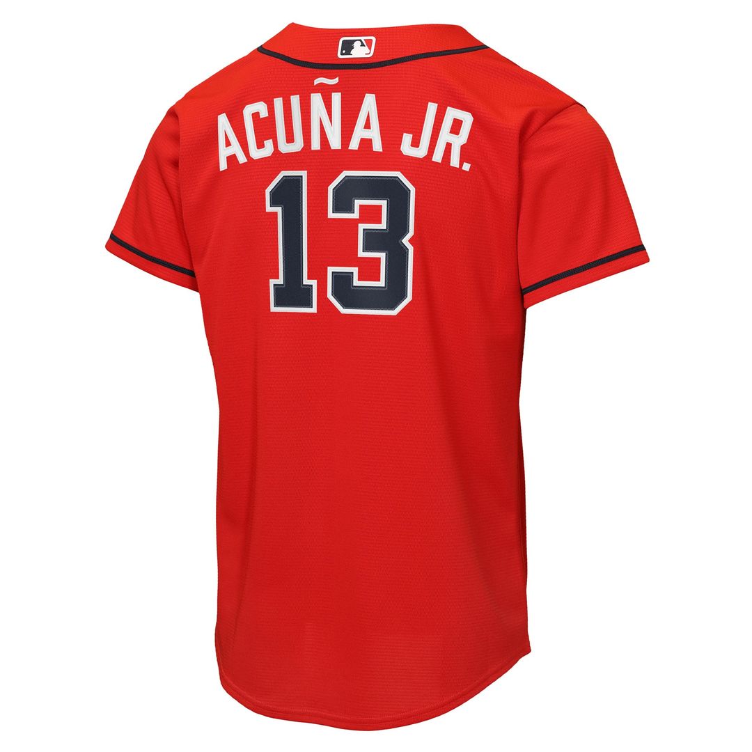Ronald Acuña Jr. Atlanta Braves Nike Youth Road Replica Jersey - Gray