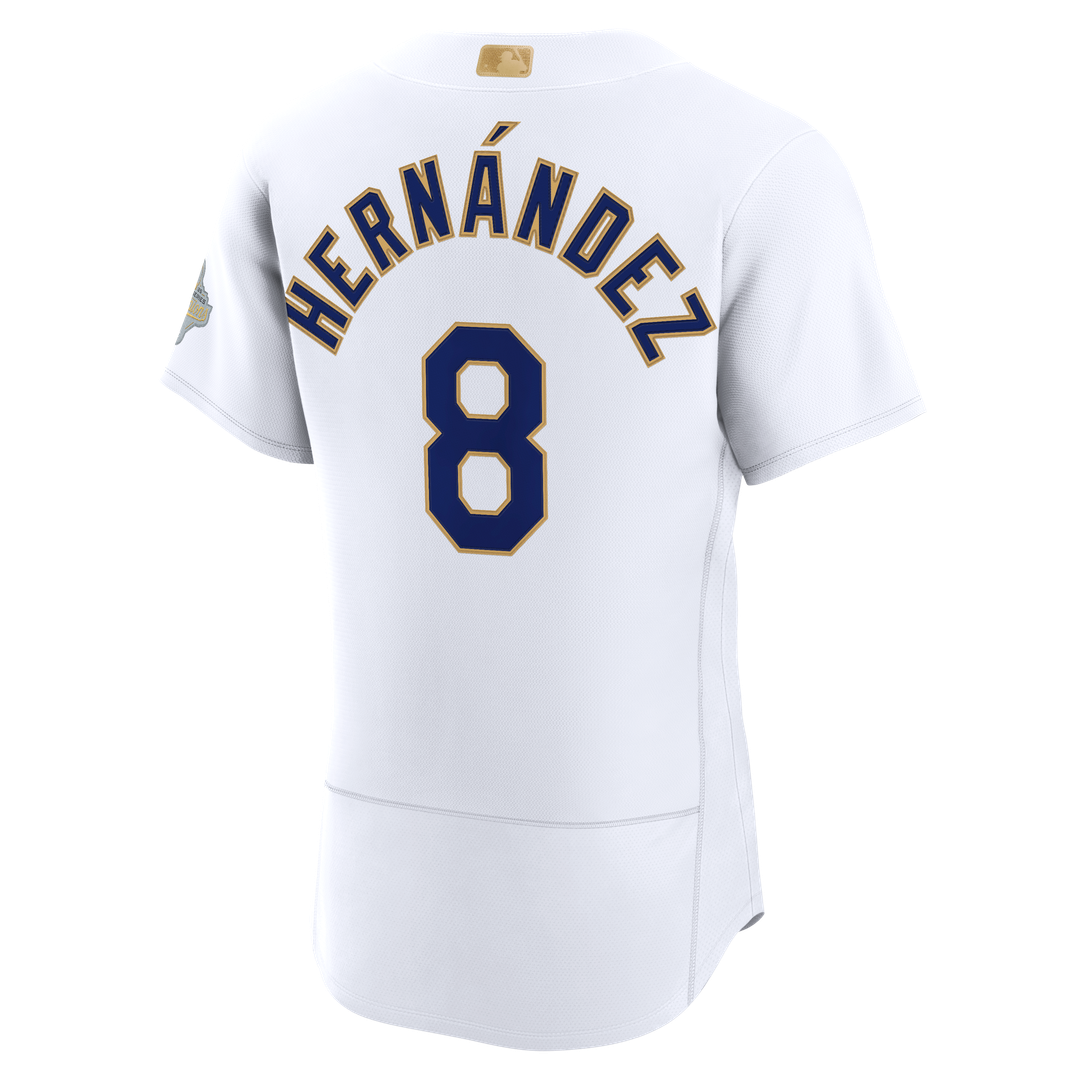 Enrique Hernández Los Angeles Dodgers Nike 2026 Gold Collection Authentic Jersey - White