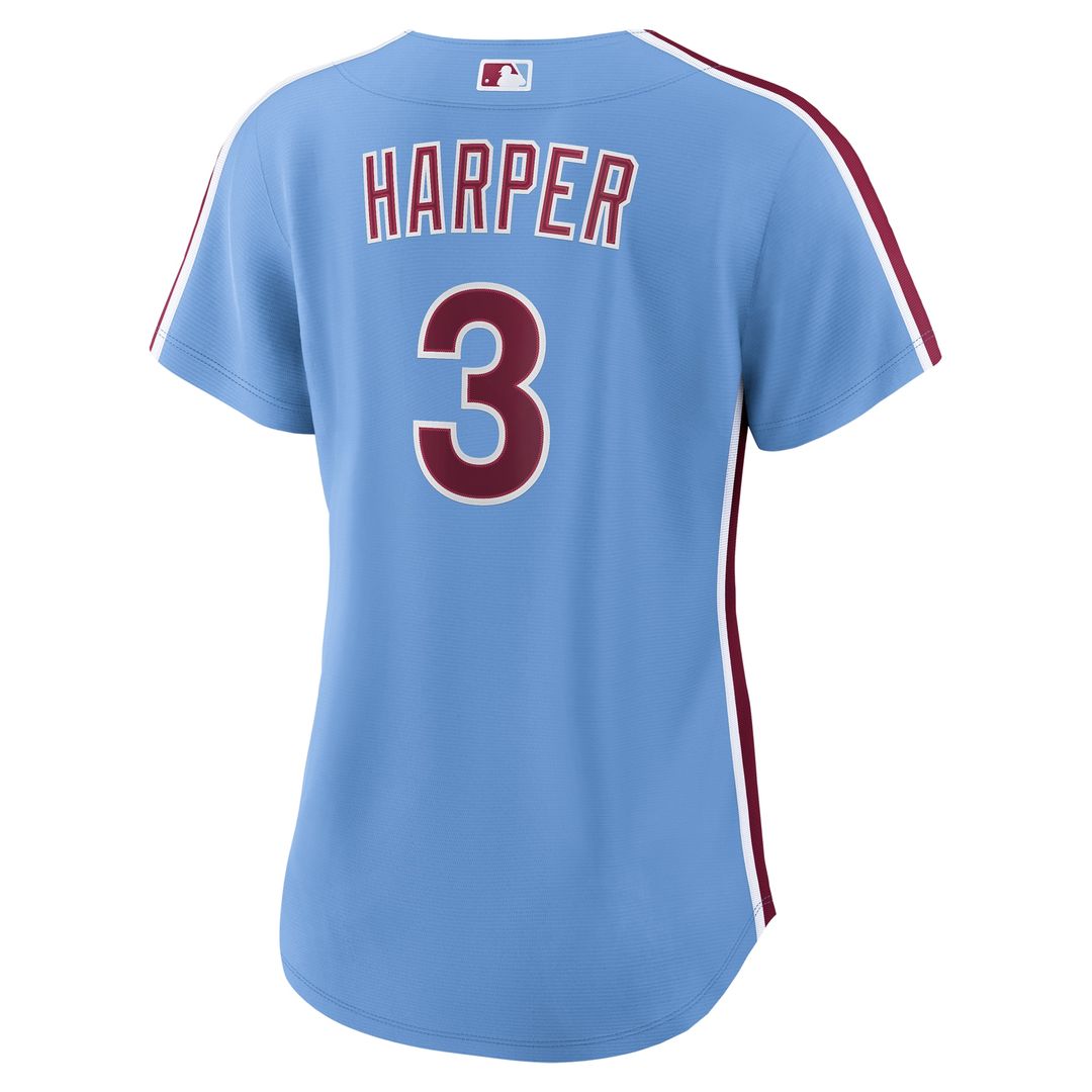 Bryce Harper Philadelphia Phillies Nike Women's Alternate Replica Jersey - Light Blue