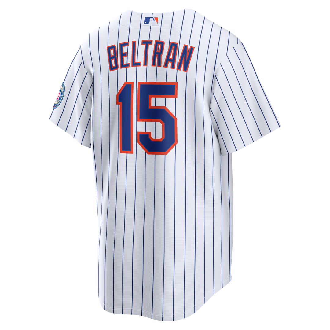 Carlos Beltran New York Mets Nike Home Replica 2026 Hall of Fame Patch Jersey - White