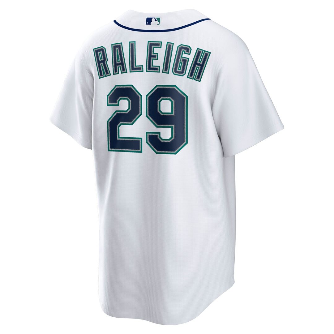 Cal Raleigh Seattle Mariners Nike Home Replica Player Jersey - White