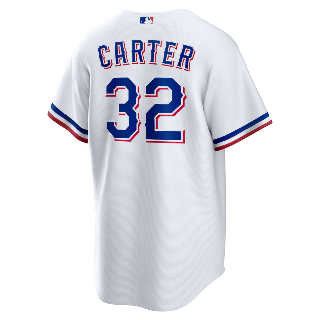 Evan Carter Texas Rangers Nike Home Replica Jersey - White