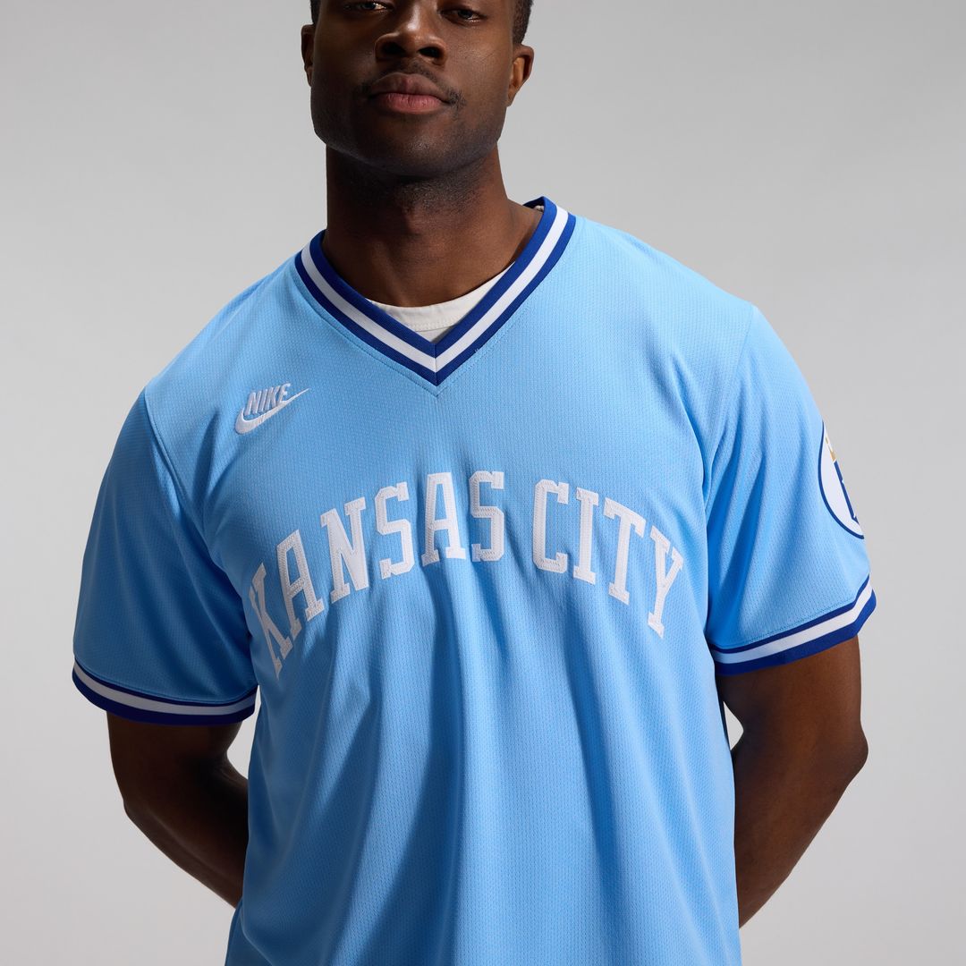 Bo Jackson Kansas City Royals Nike Throwback Cooperstown Collection Limited Jersey - Light Blue