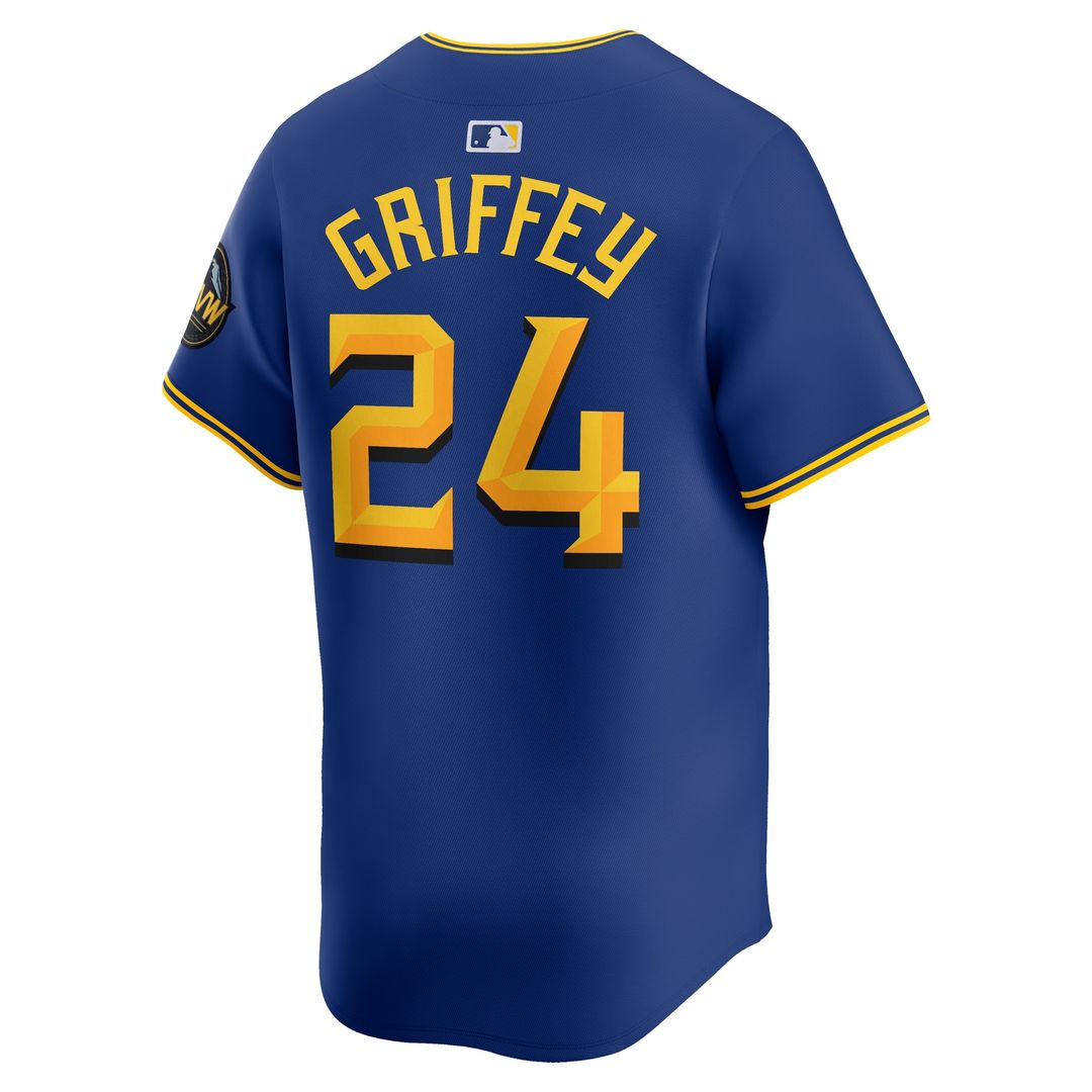 Ken Griffey Jr. Seattle Mariners Nike City Connect Retired Limited Player Jersey - Royal