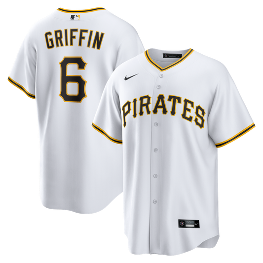Konnor Griffin Pittsburgh Pirates Nike Home Replica Jersey - White